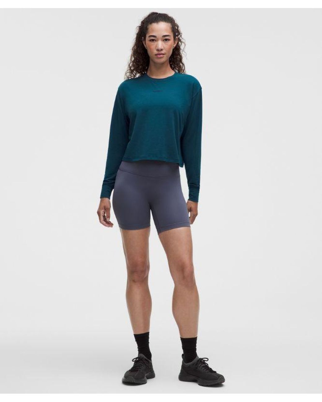 lululemon athletica Blue Jersey Training Long-Sleeve Shirt