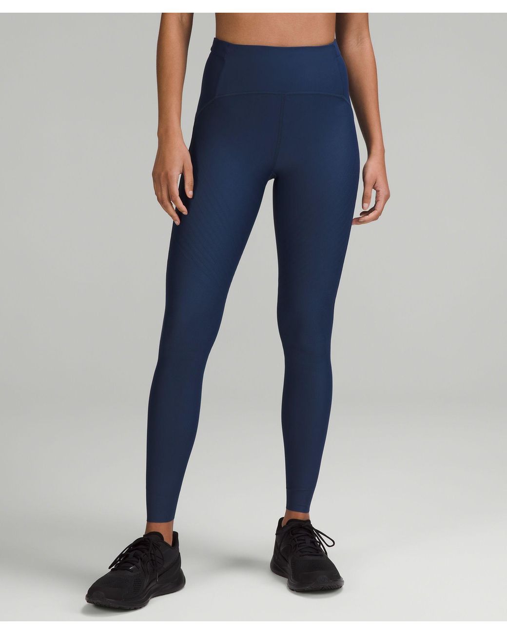 lululemon Senseknit High rise Running Leggings 28 in Blue Lyst