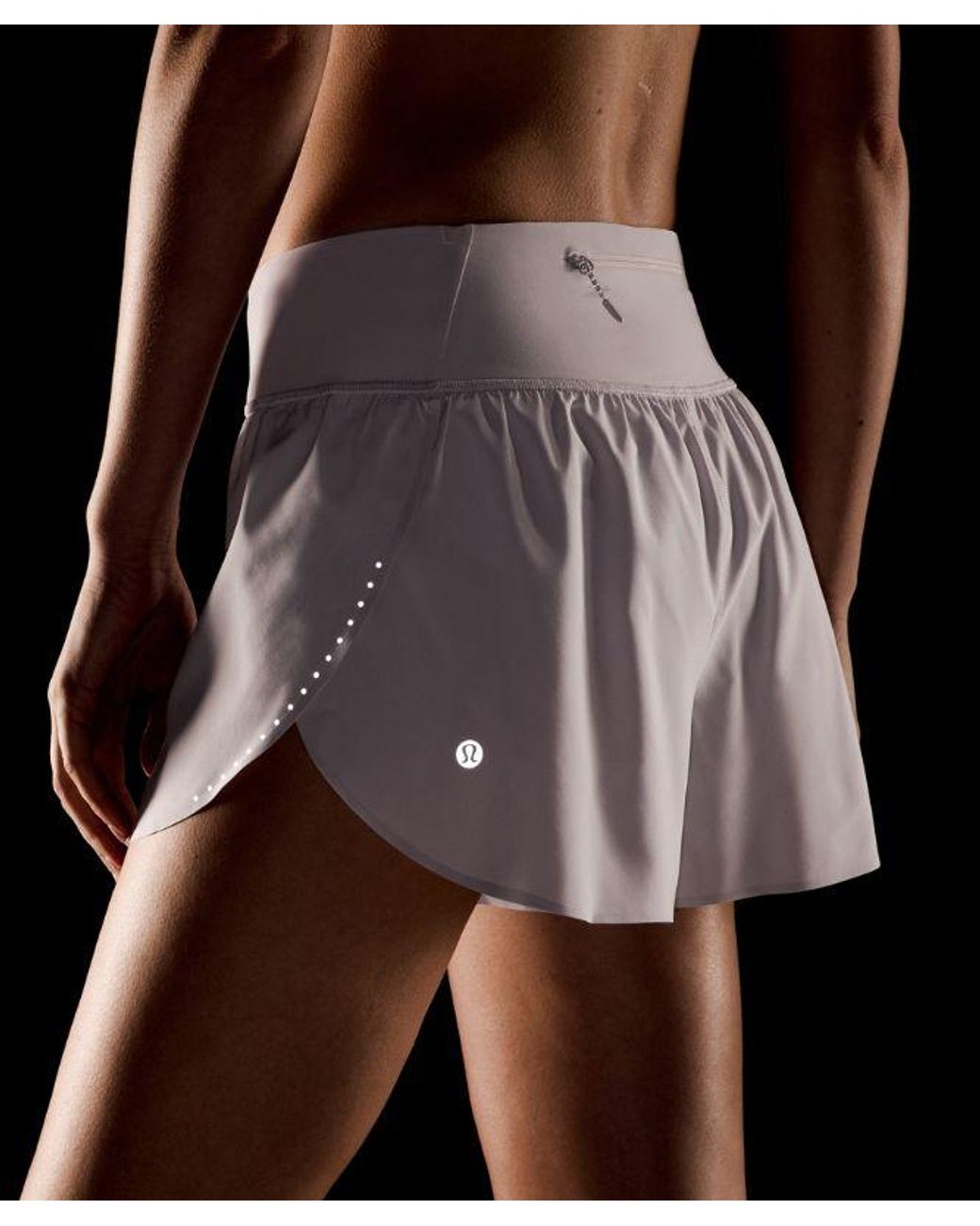lululemon athletica Blue – Fast And Free Mid-Rise Split Shorts Design – 3" – – Size Large