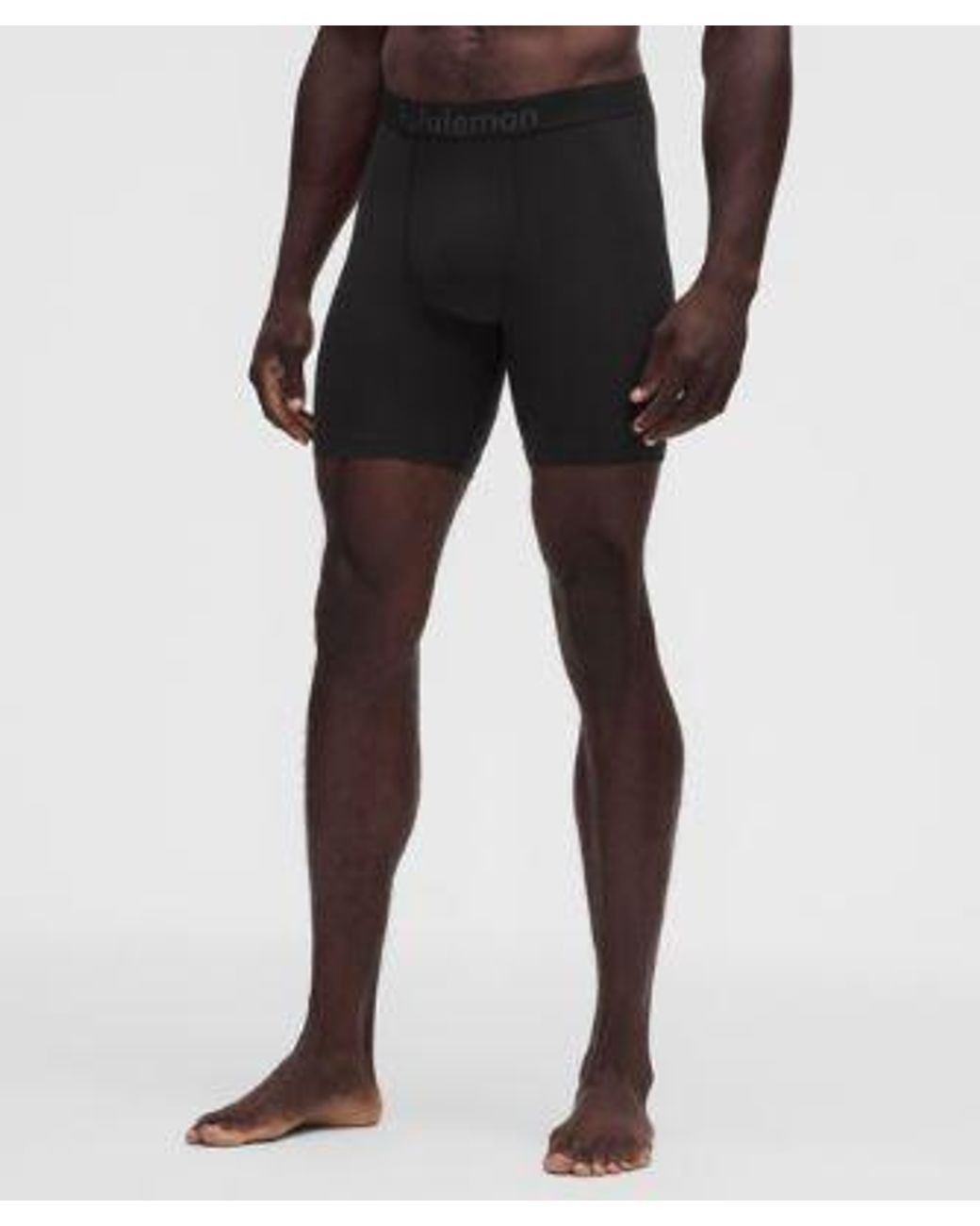 lululemon athletica Black – Soft Stretch Active Boxers Briefs – 7" – – for men