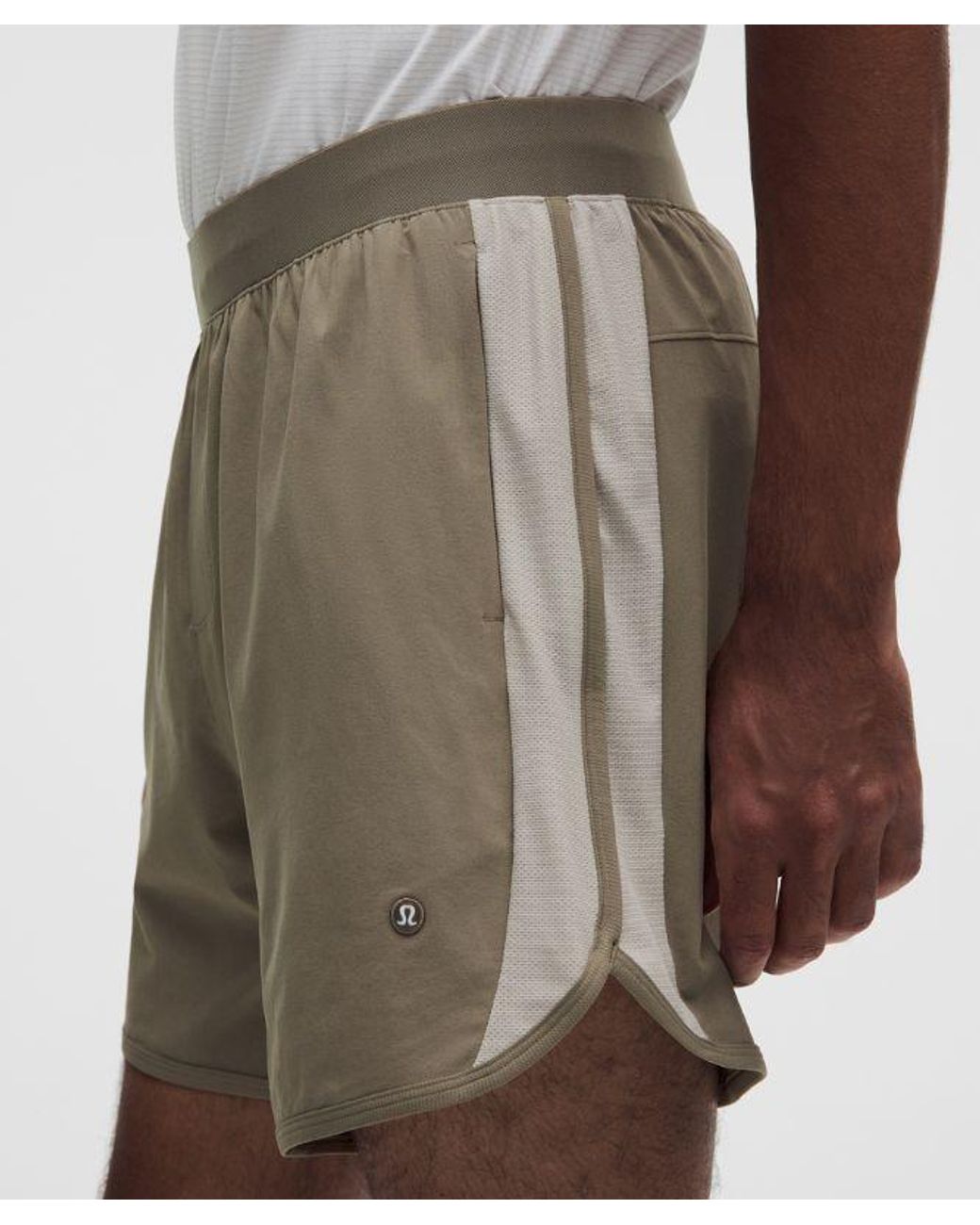 lululemon athletica White Lightweight Mesh-Pannelled Tennis Short 7" for men