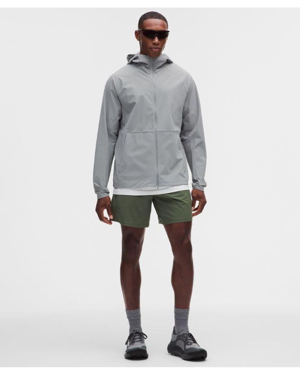 lululemon athletica Gray Pace Breaker Linerless Short 7" for men