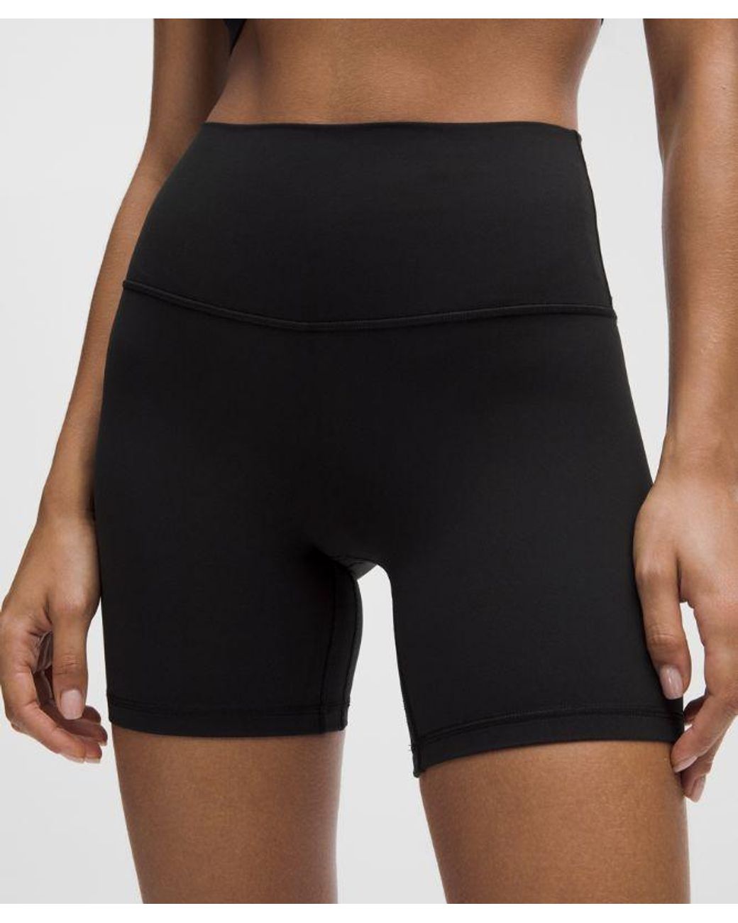 lululemon athletica Black Align No Line High-Rise Short 6"