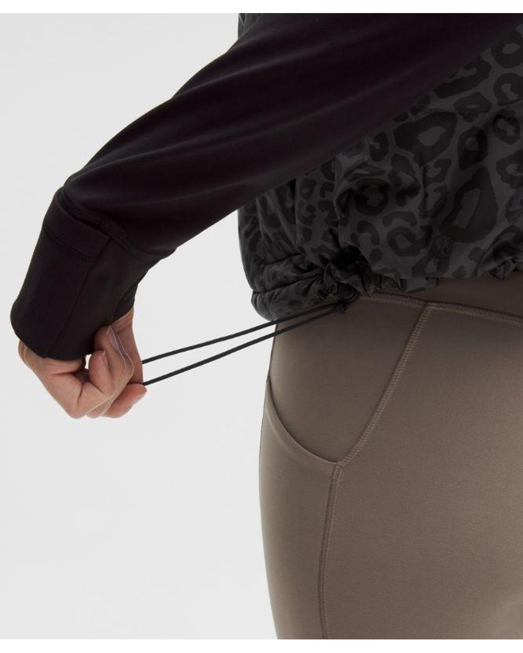 lululemon athletica Black Wunder Puff 600-Down-Fill Cropped Vest