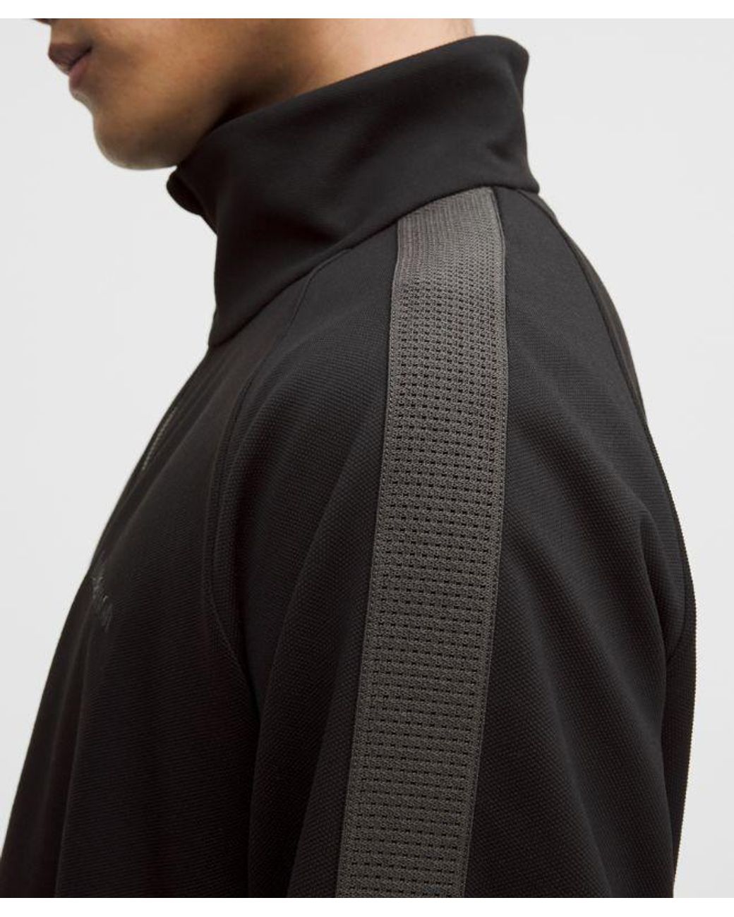 lululemon athletica Black Pique Relaxed-Fit Track Jacket for men