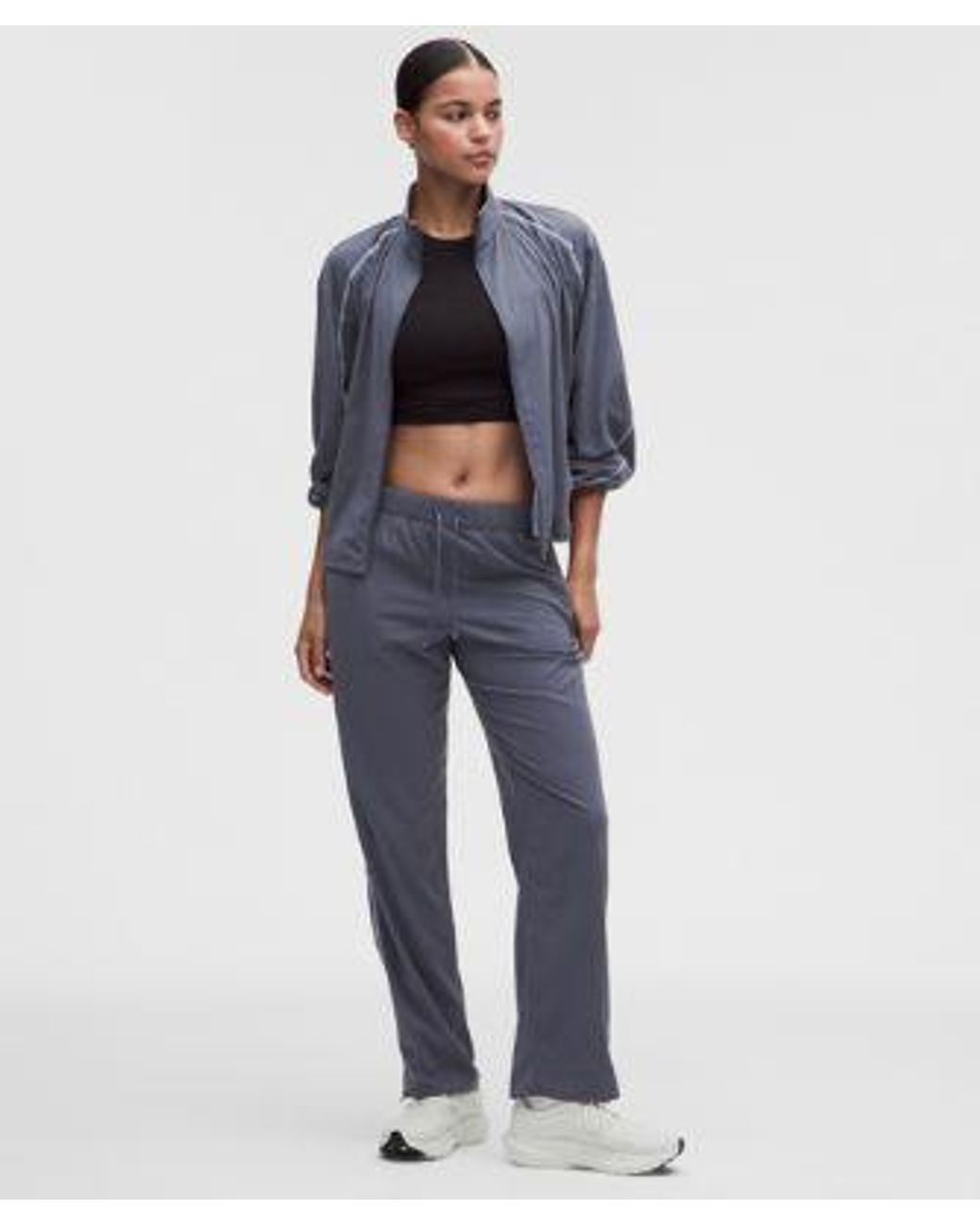 lululemon athletica Blue – Two-Toned Mid-Rise Track Pants – – Size Large