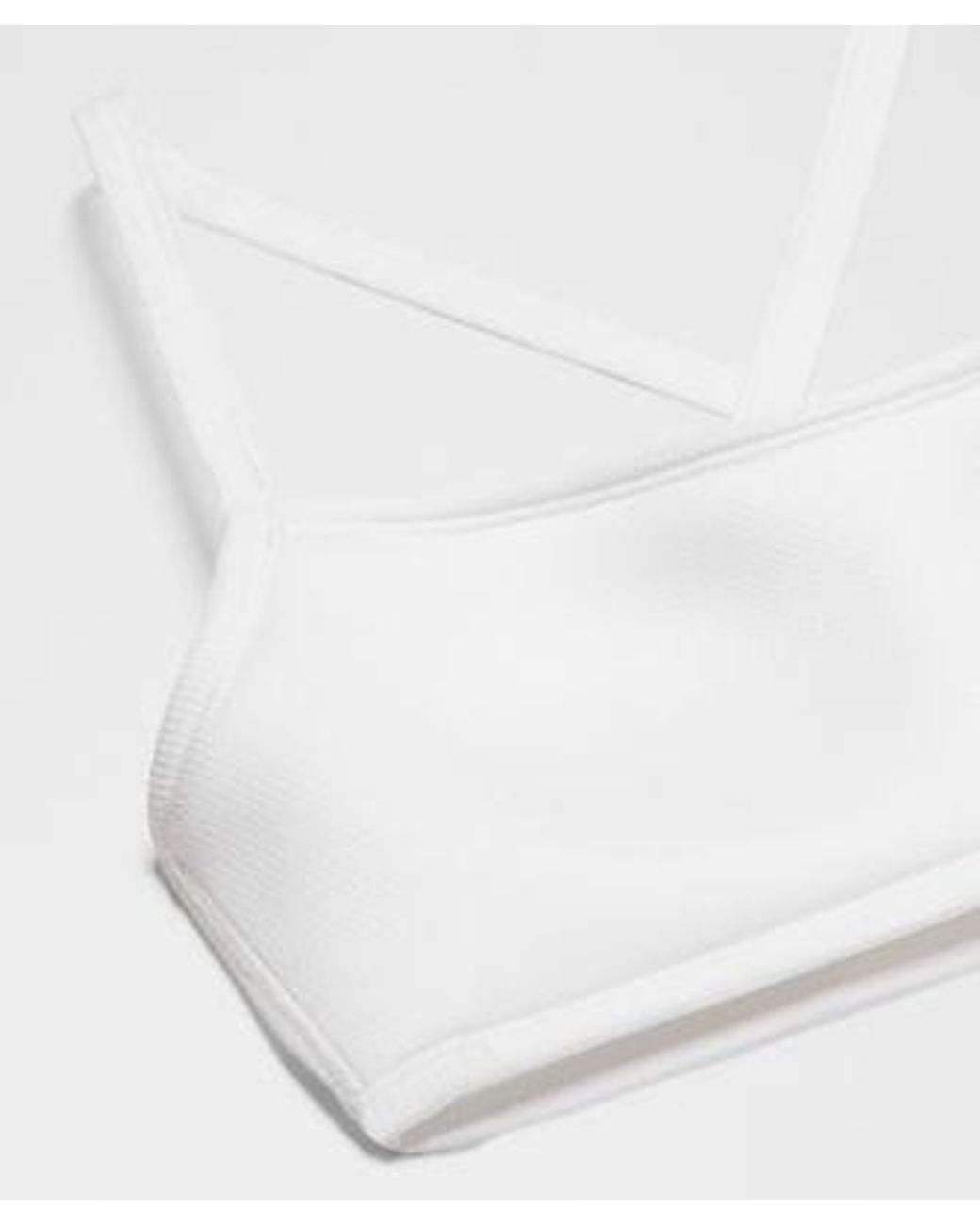 lululemon athletica White – Like A Cloud Sports Bra B/C Cup Contrast Trim – – Size 14