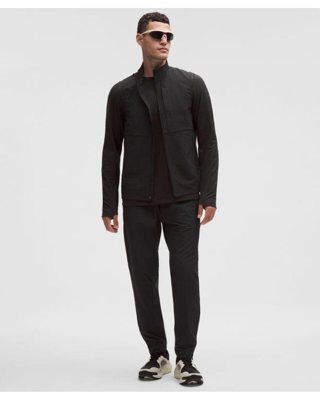 lululemon athletica Black – Rulu Crewneck Long-Sleeve Shirt – – Size Large for men