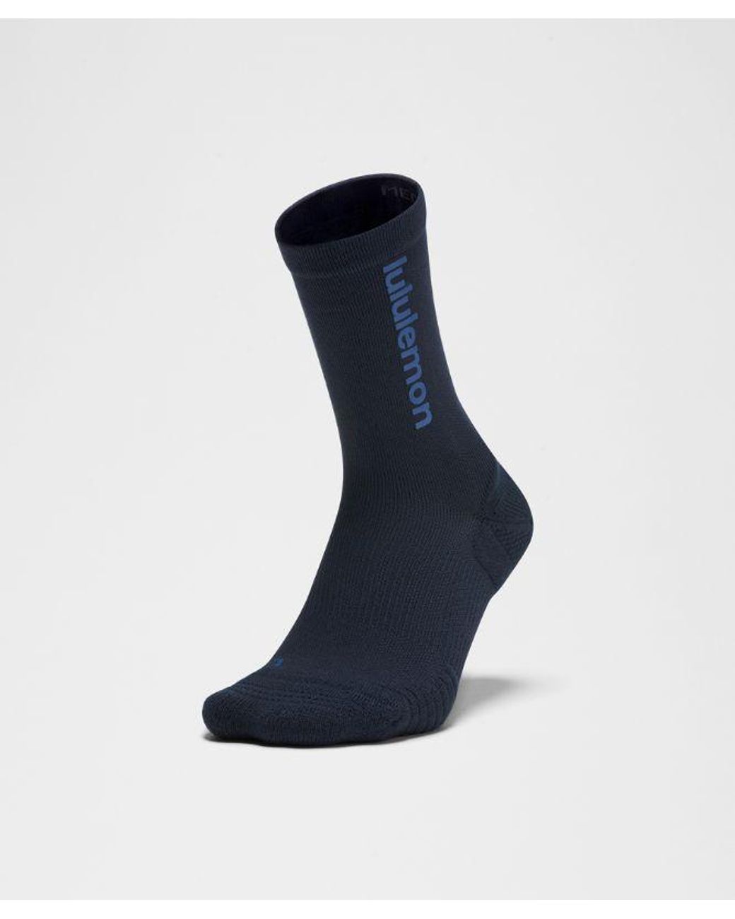 lululemon athletica Blue – Power Stride Cushion Crew Socks Wordmark – – Size Large