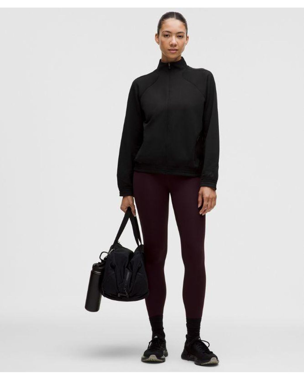 lululemon athletica Black Adapted State Thermal Track Jacket