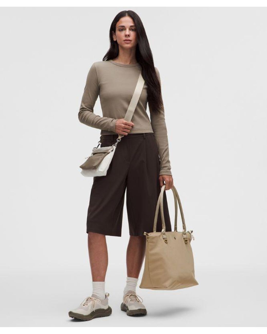 lululemon athletica White – Modular Tote With Pouch Bages – Color Khaki