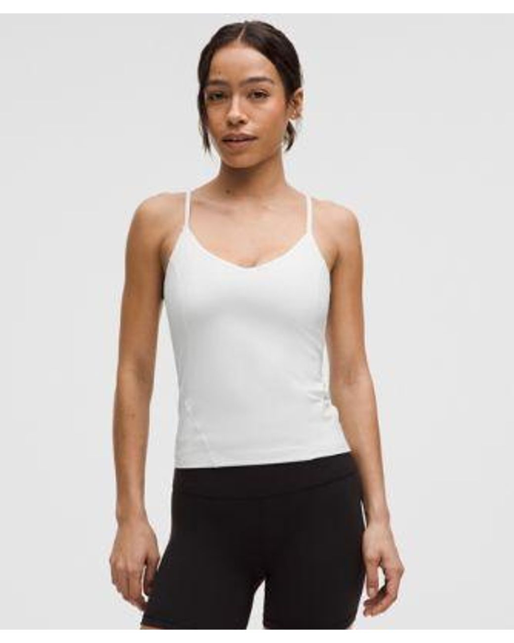 lululemon athletica White Align Waist-Length Cami Tank Top
