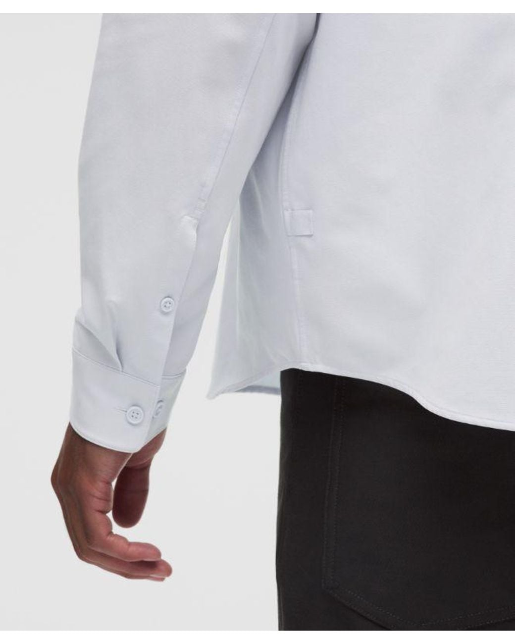 lululemon athletica White New Venture Long-Sleeve Shirt for men