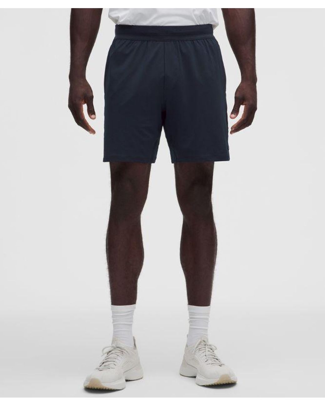 lululemon athletica White Mesh-Panelled Tennis Short 7" for men