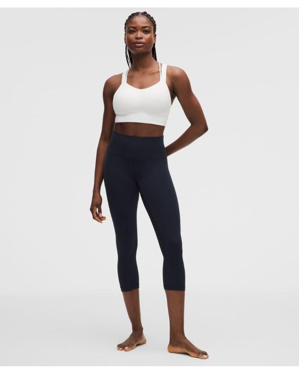 lululemon athletica Blue – Like A Cloud Longline Sports Bra Light Support, D/Dd Cup – – Size 14