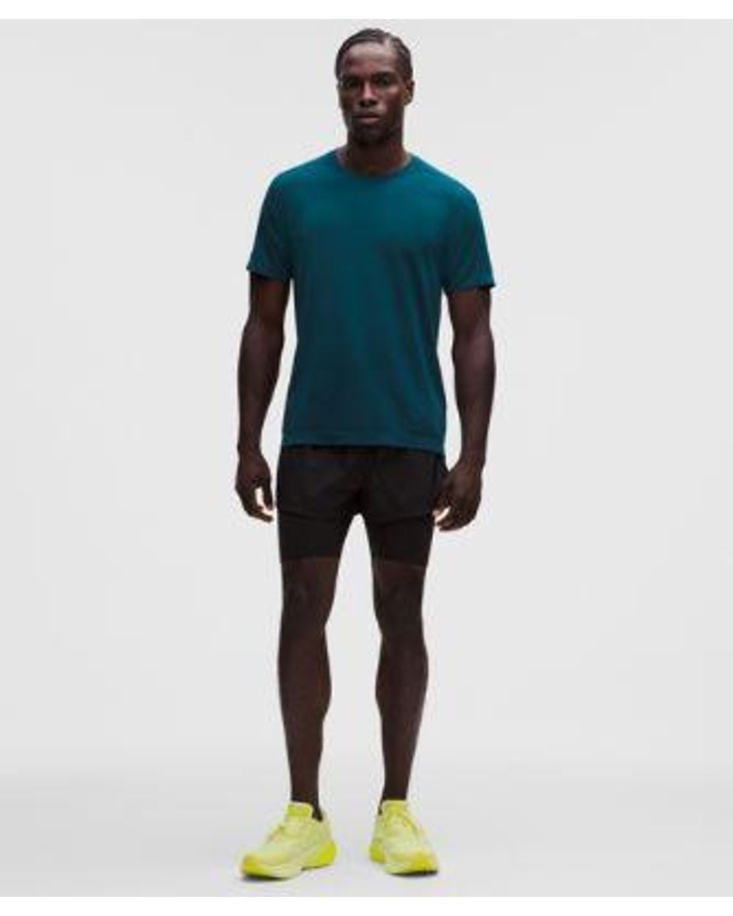 lululemon athletica Blue – Metal Vent Tech Short-Sleeve Shirt – – Size Large for men