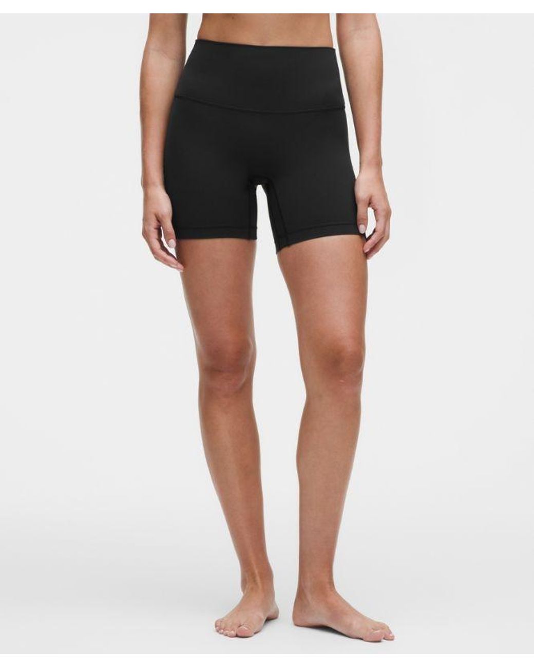lululemon athletica Black Align No Line High-Rise Short 6"