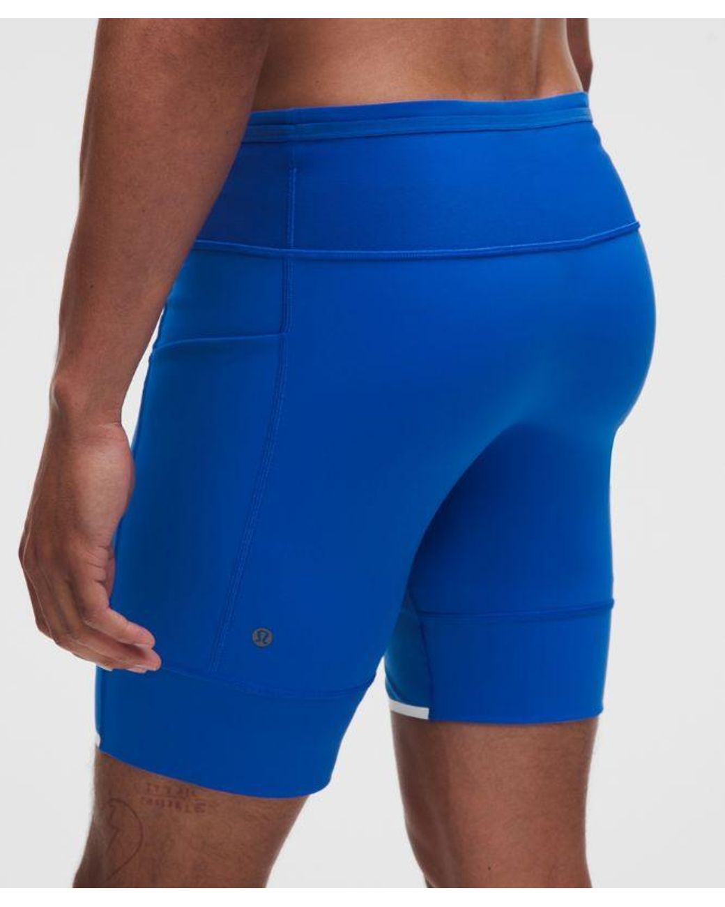 lululemon athletica Blue – Nulux Running Half Tight Shorts – 8" – – Size Large for men