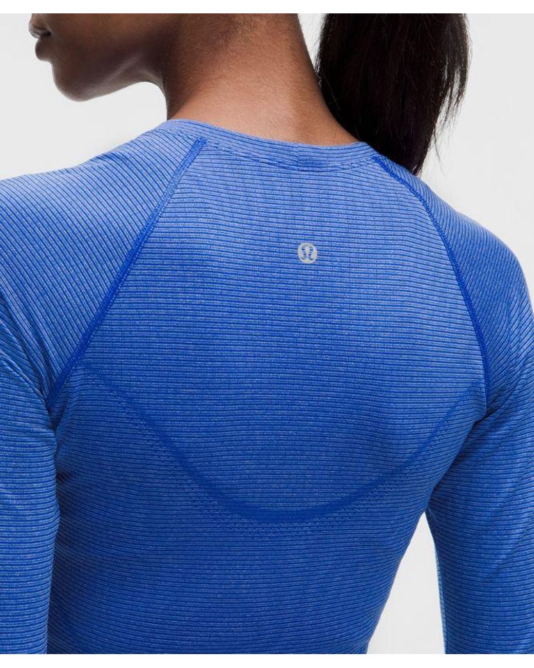 lululemon athletica Blue Swiftly Tech Cropped Long-Sleeve Shirt 2