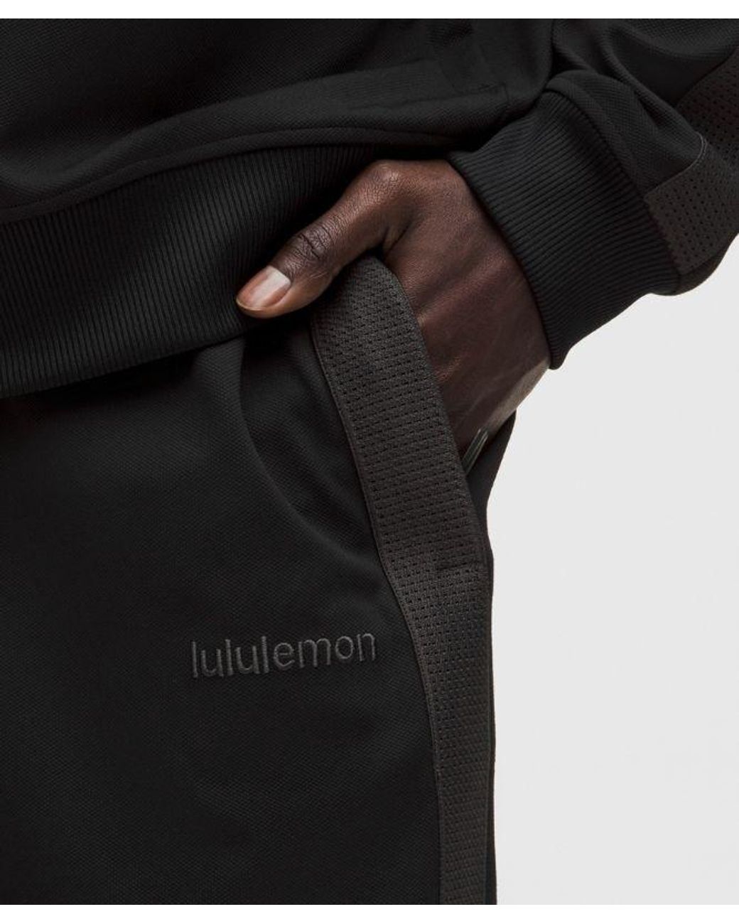 lululemon athletica Black Pique Relaxed-Fit Track Pant for men