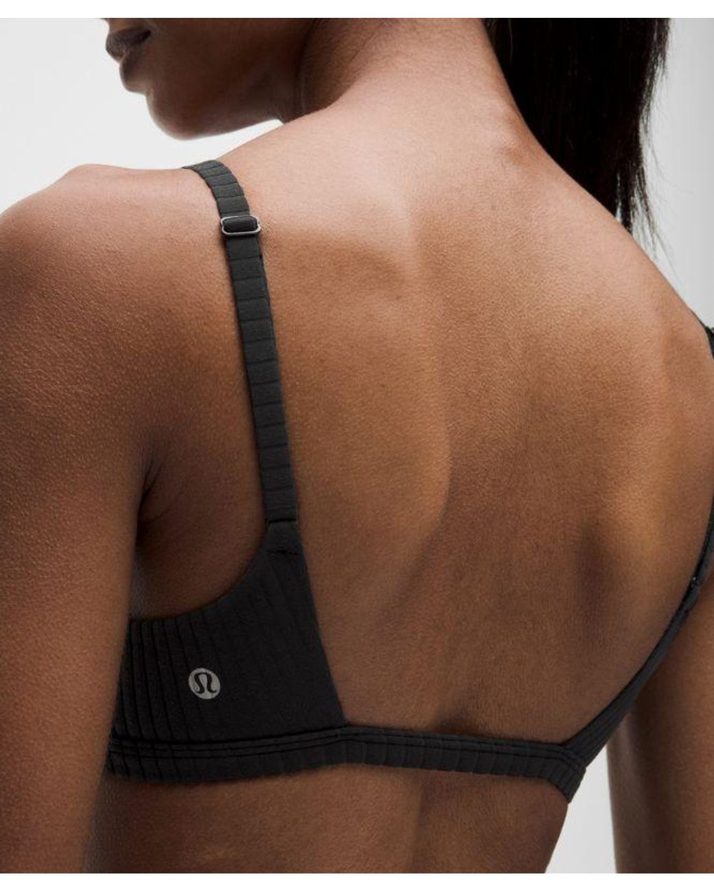 lululemon athletica Black – Ribbed Cami-Strap Sports Bra Light Support, B/C Cup – –