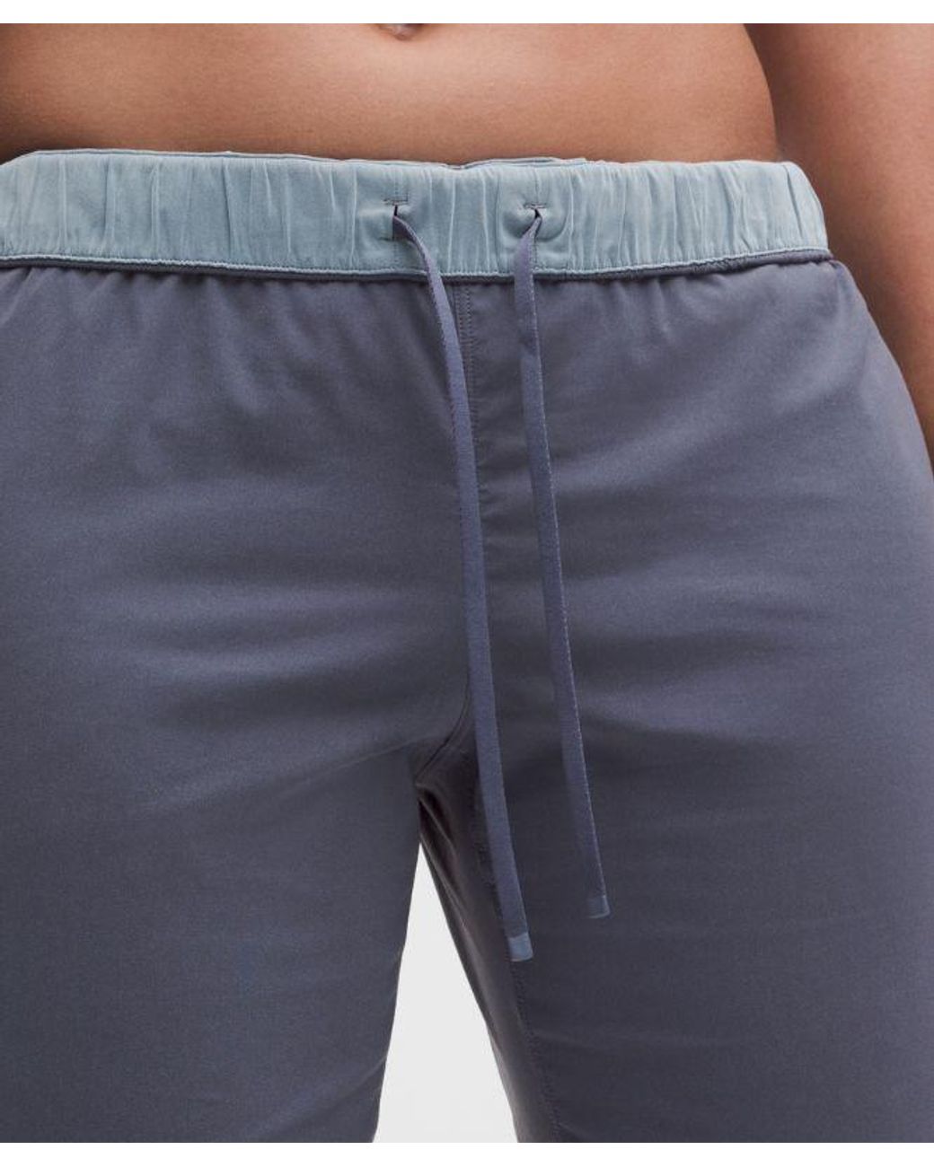 lululemon athletica Blue – Two-Toned Mid-Rise Track Pants – – Size Large