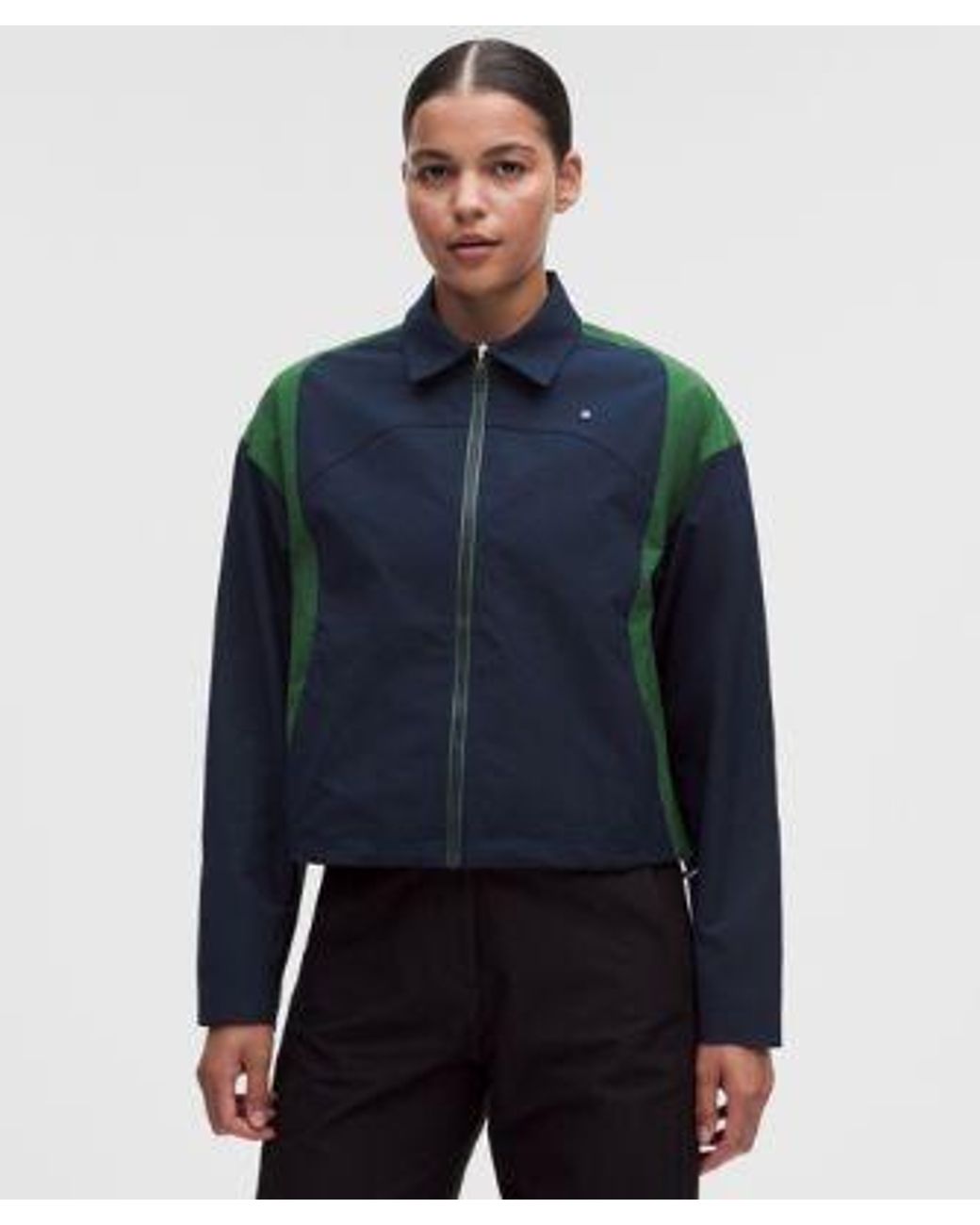 lululemon athletica Blue – Collared Panelled Golf Jacket – – Size Large