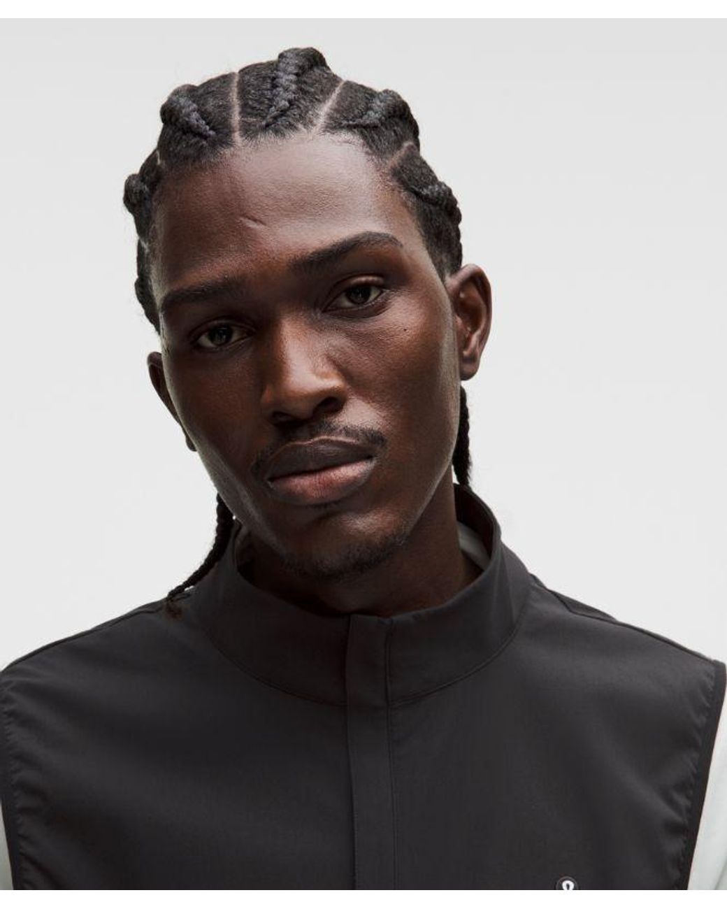 lululemon athletica Black Windproof Full-Zip Golf Vest for men