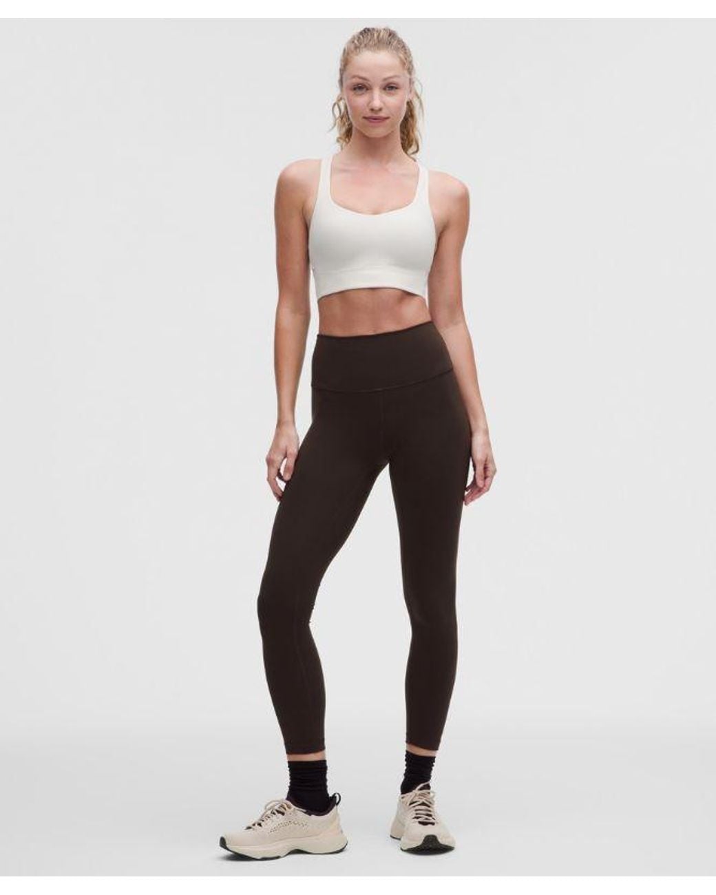 lululemon athletica White – Like A Cloud Train Sports Bra Medium Support, B/C Cup – – Size 14