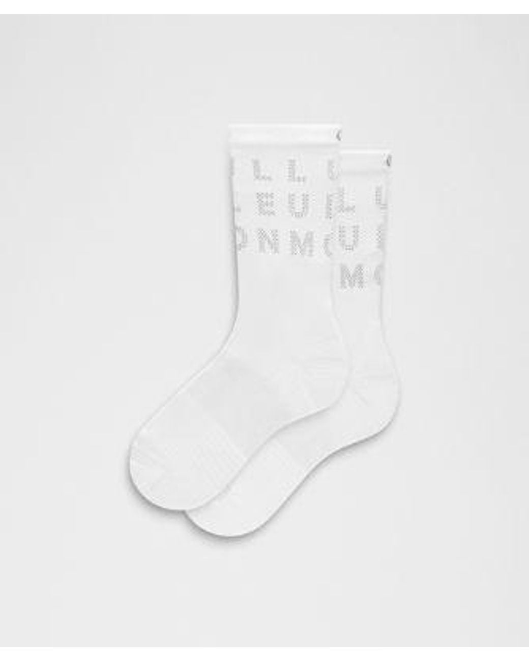lululemon athletica White Power Stride Crew Socks