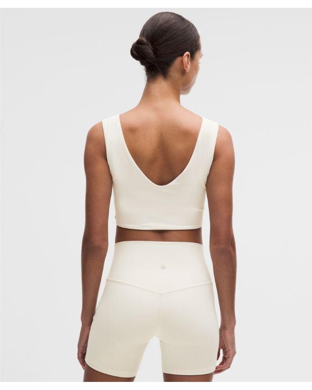 lululemon athletica White – Bend This Boat And Scoop Sports Bra Light Support, A-C Cups – – Size Small/Medium