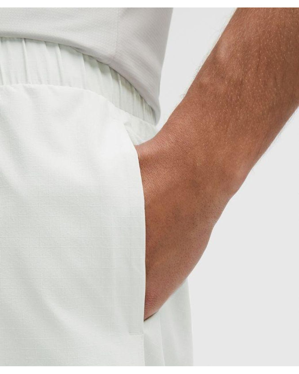 lululemon athletica White Mile Maker Ripstop Linerless Short 6" for men