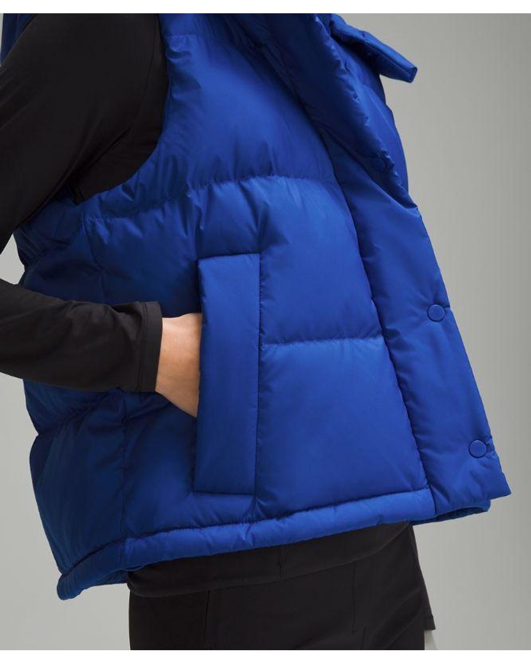 lululemon athletica Wunder Puff Cropped Vest - Color Blue - Size 0