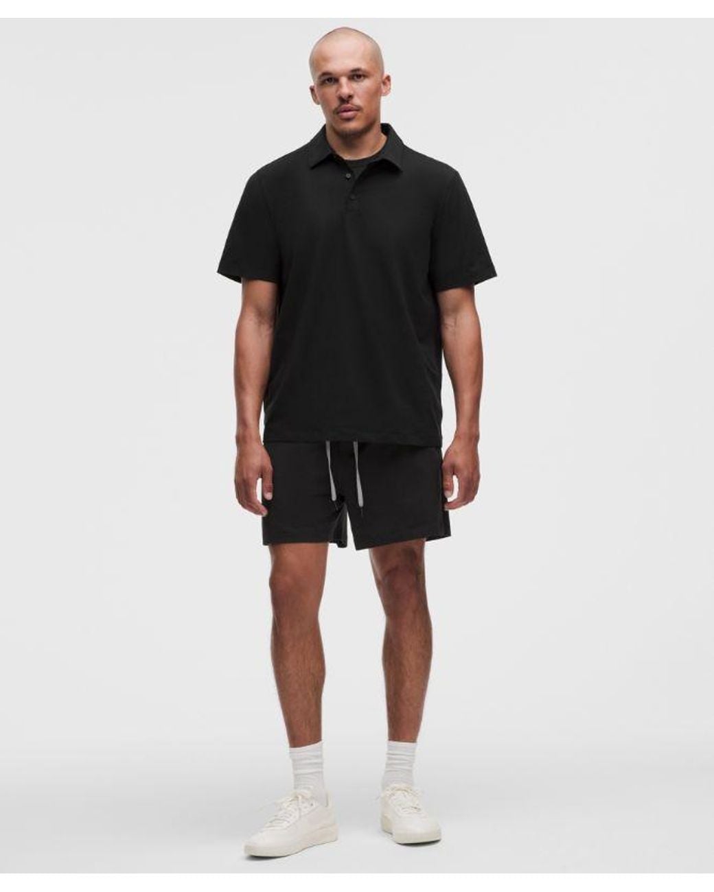 lululemon athletica Black Soft Jersey Short 5" for men