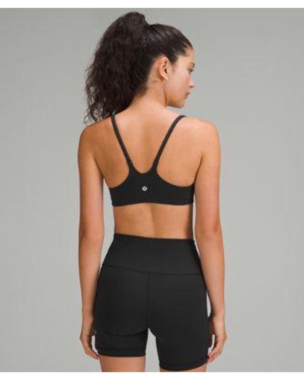 lululemon athletica Black Wunder Train Strappy Racer Bra