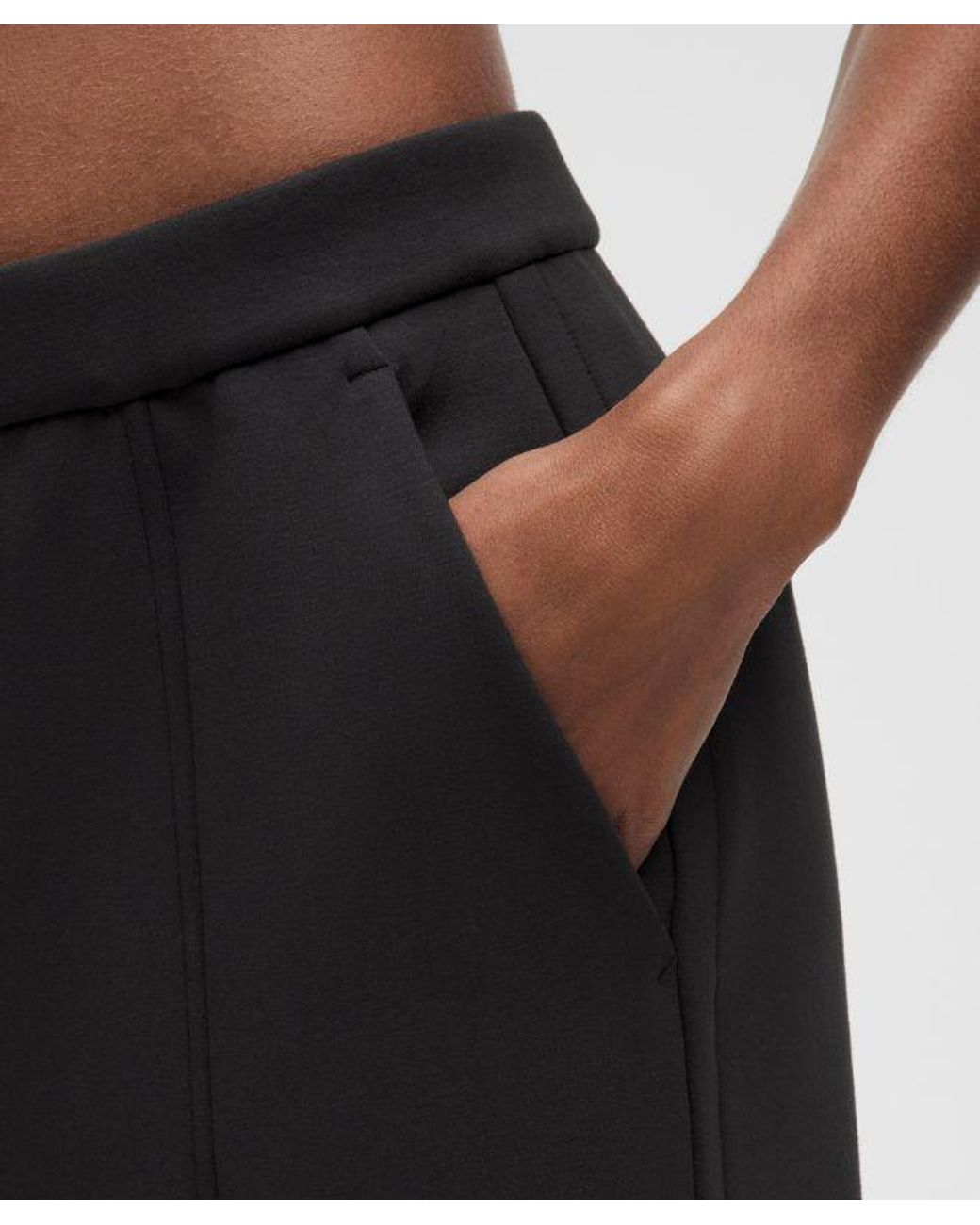 lululemon athletica Black – Smooth Spacer High-Rise Wide-Leg Pants Regular – – Size Large