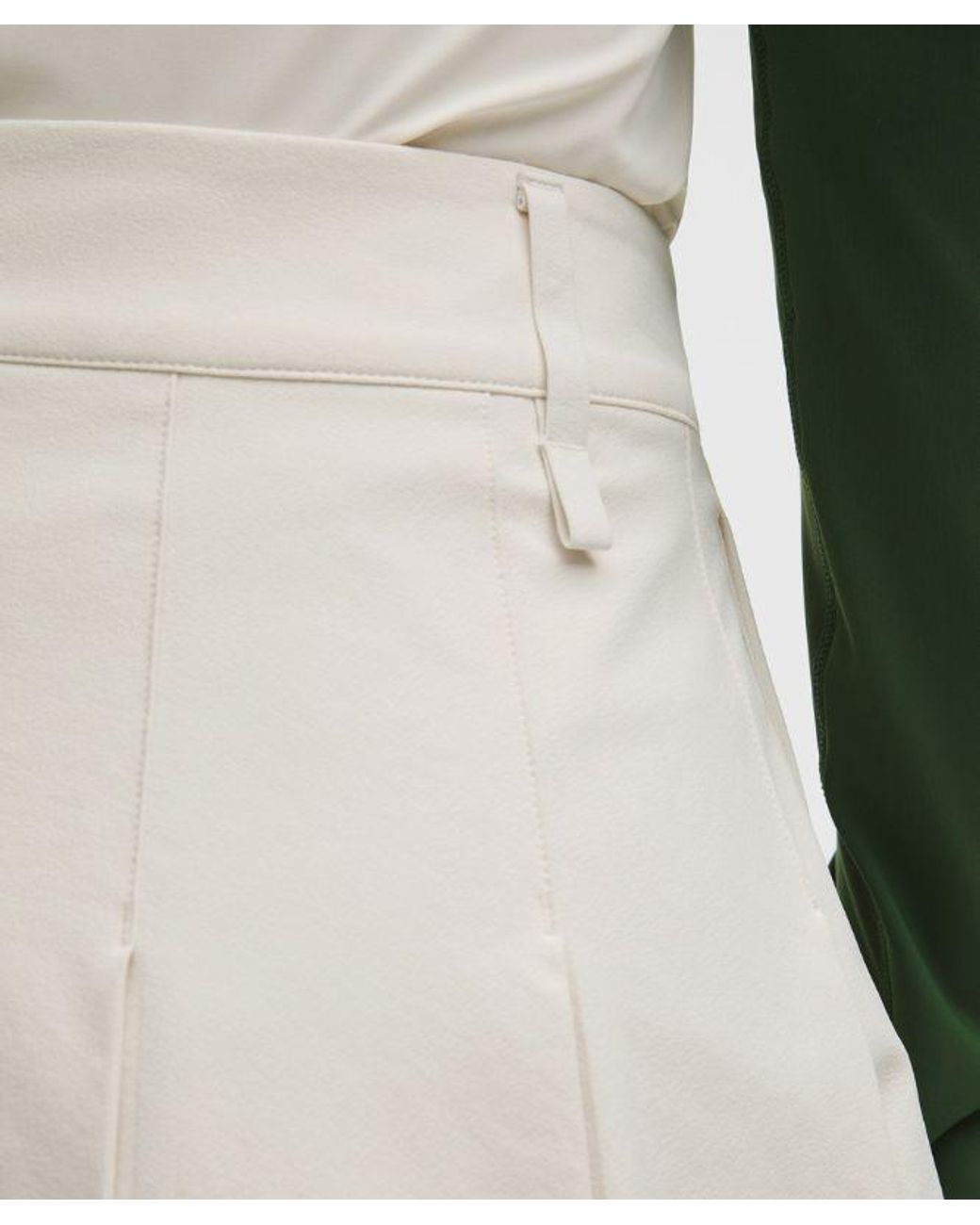 lululemon athletica White – Box-Pleat High-Rise A-Line Golf Skirt – – Size 28