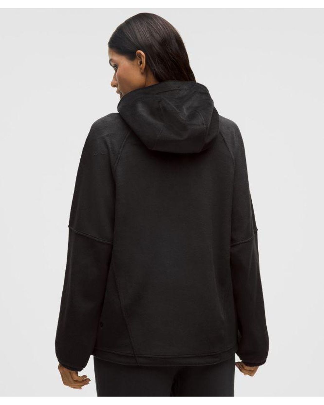 lululemon athletica Black – Plush Velour Oversized Hoodie – – Size Medium