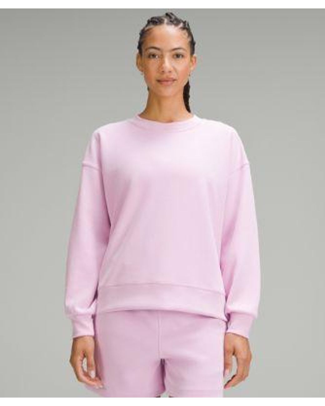 lululemon Softstreme Perfectly Oversized Crew Sweaterneck Pullover Size 4 in Pink Lyst UK