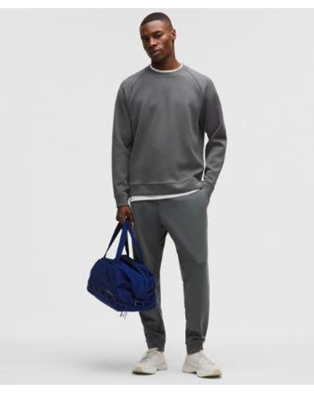 lululemon athletica Gray Smooth Spacer Classic-Fit Crew for men