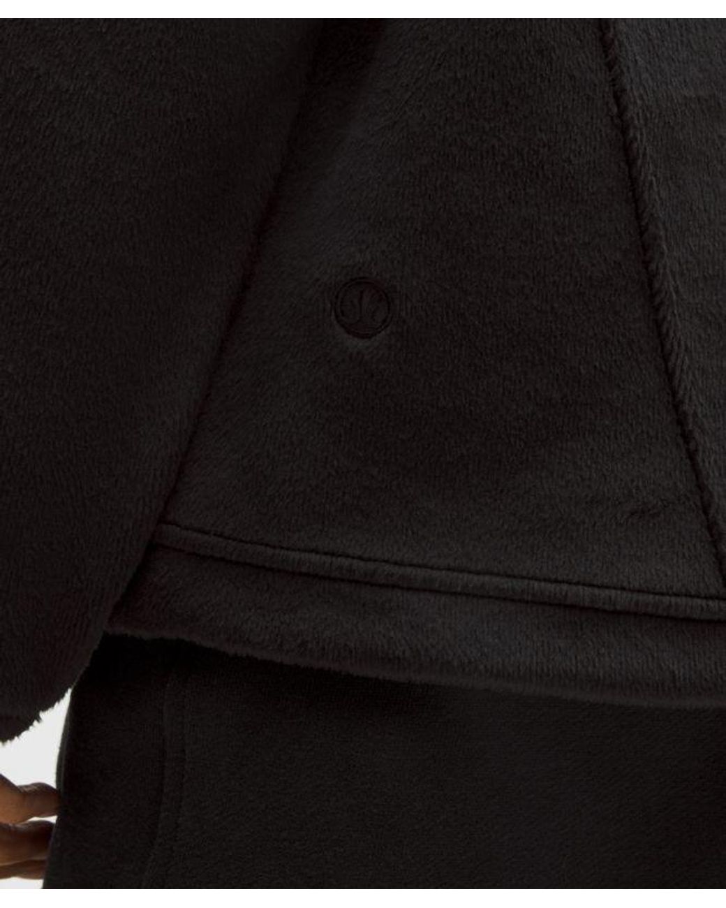 lululemon athletica Black – Plush Velour Oversized Hoodie – – Size Medium