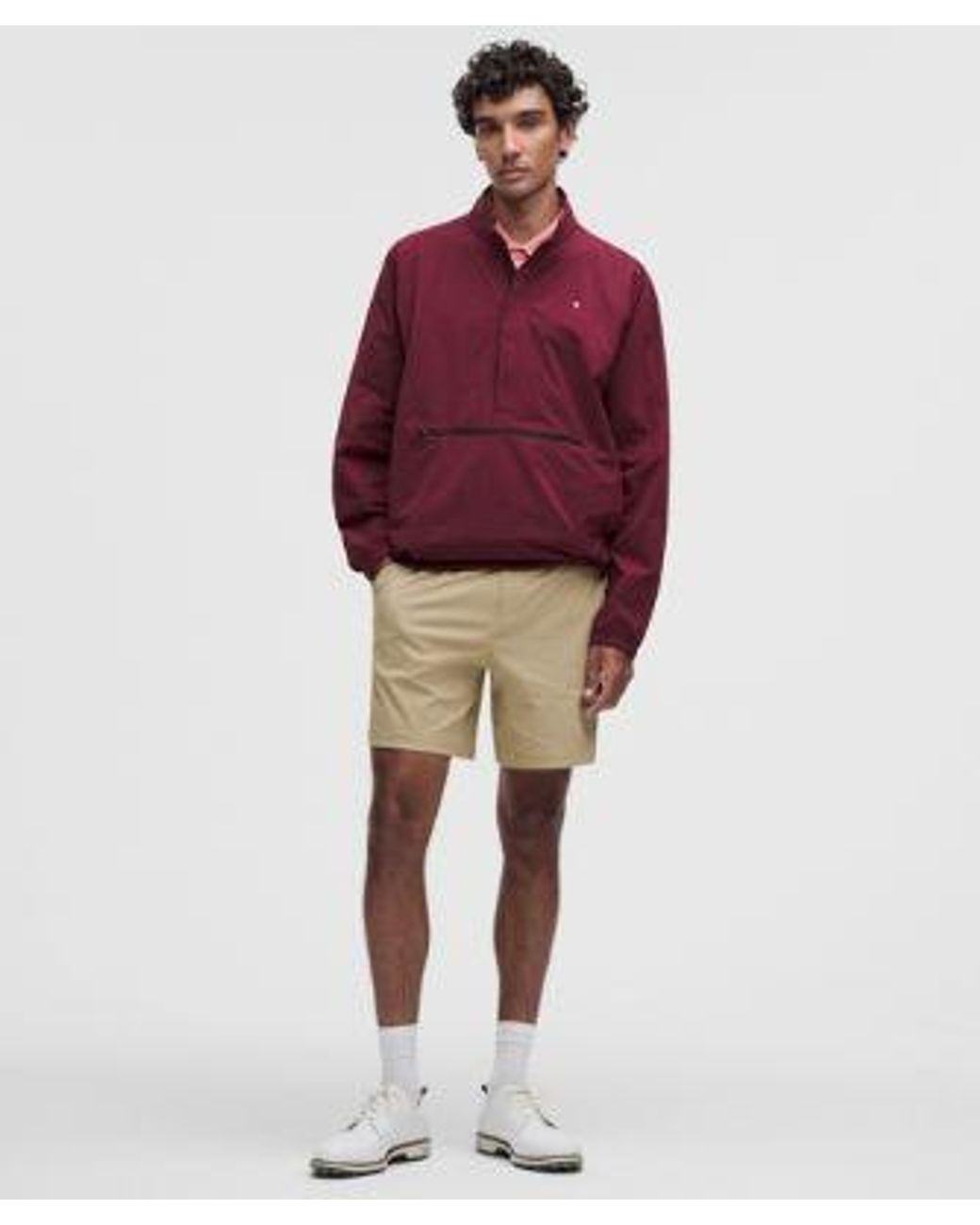 lululemon athletica Red – Insulated Ripstop Golf Half Zip Sweatshirt – Color Burgundy/ – Size Large for men