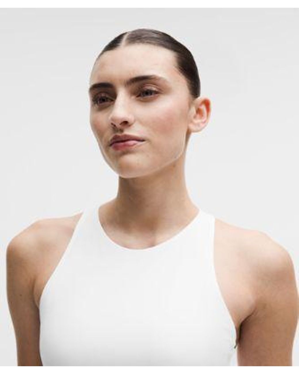 lululemon athletica White – Racerback High-Neck Tennis Tank Top B/C Cup – – Size Large