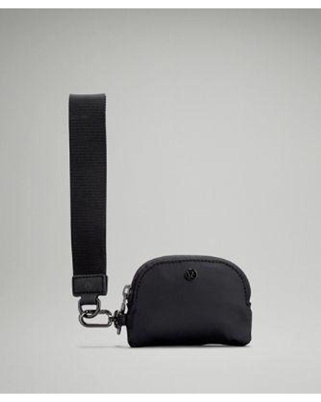 lululemon athletica Gray Dual Pouch Wristlet Bag - Color Black