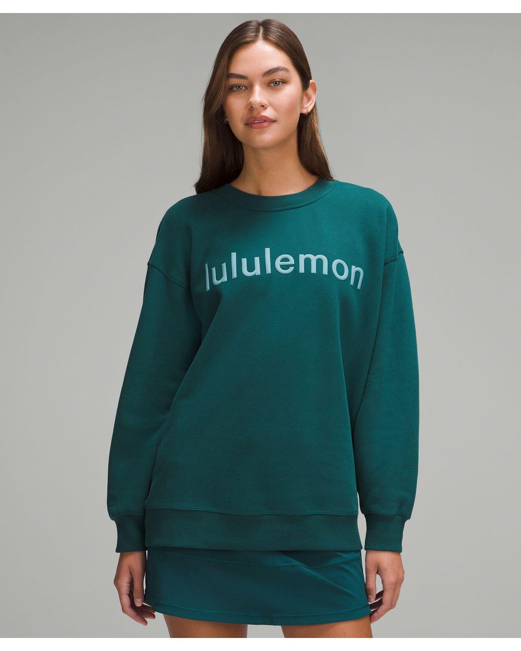 lululemon athletica Perfectly Oversized Crew Fleece in Green