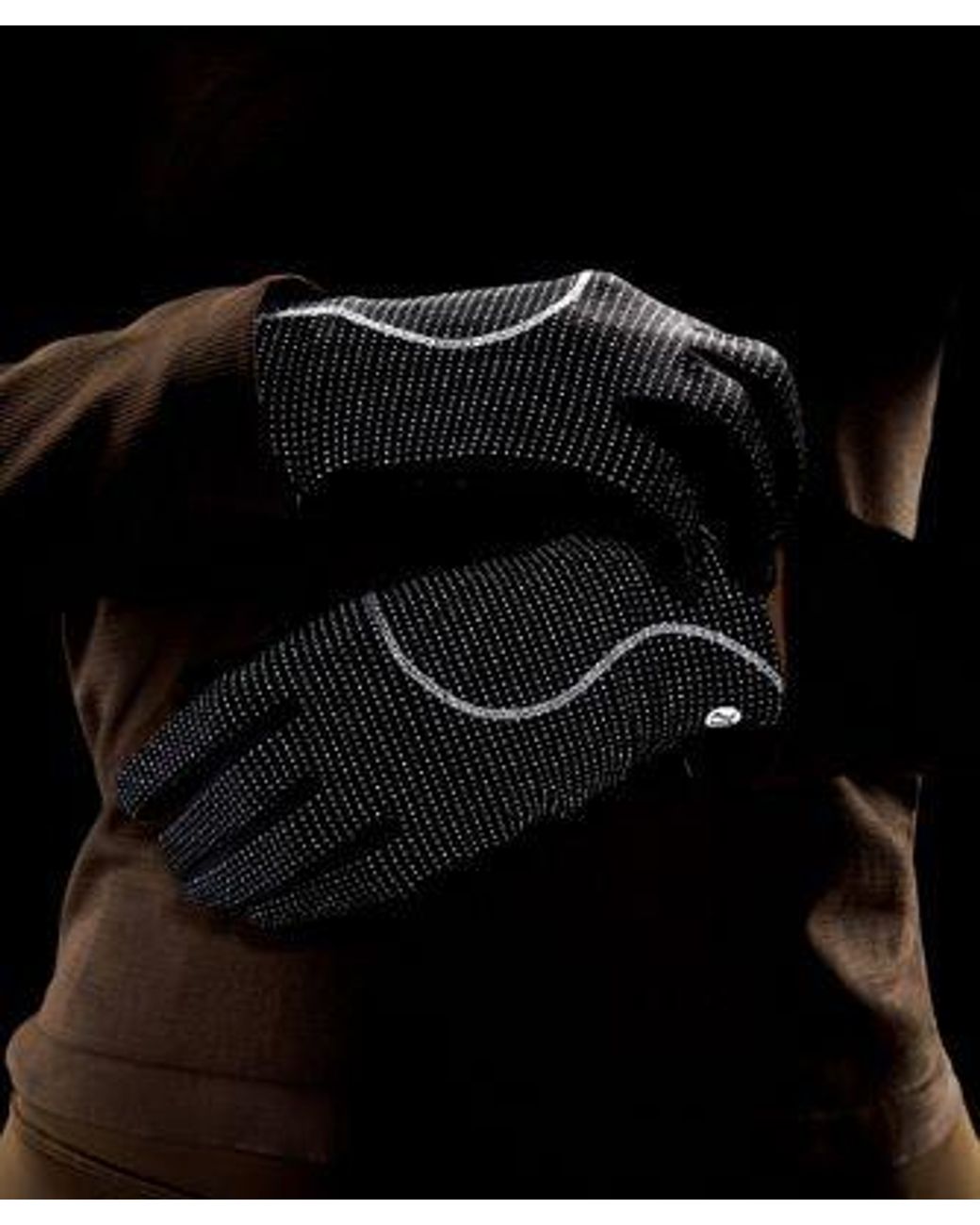 lululemon athletica Black Fast And Free Reflective Running Gloves