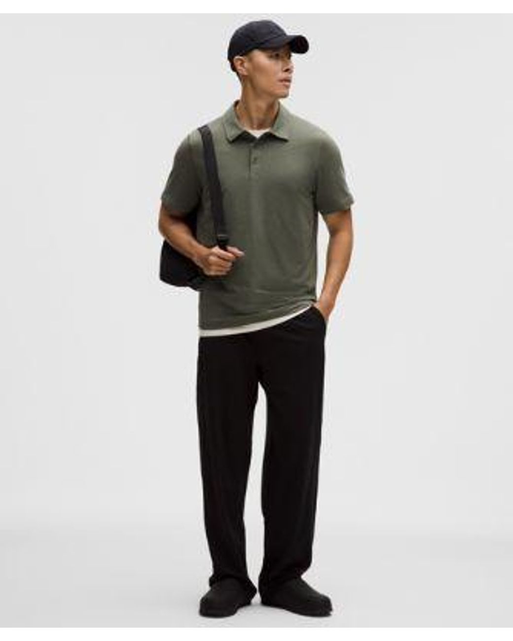 lululemon athletica Green Soft Jersey Short-Sleeve Polo Shirt for men