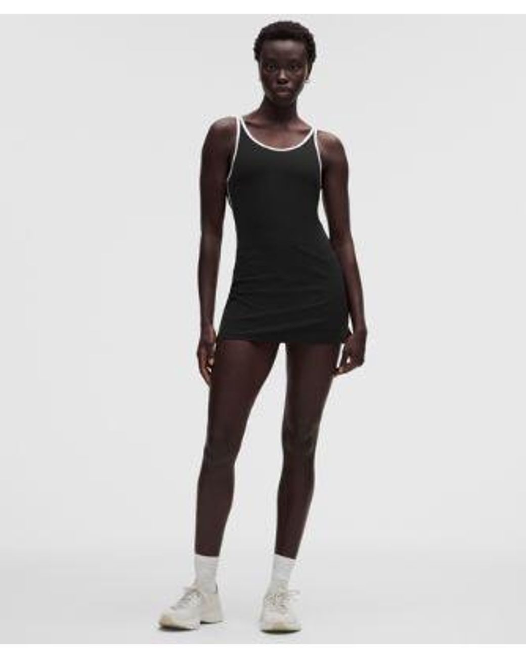 lululemon athletica Black Scoop-Neck Cutout Tennis Dress