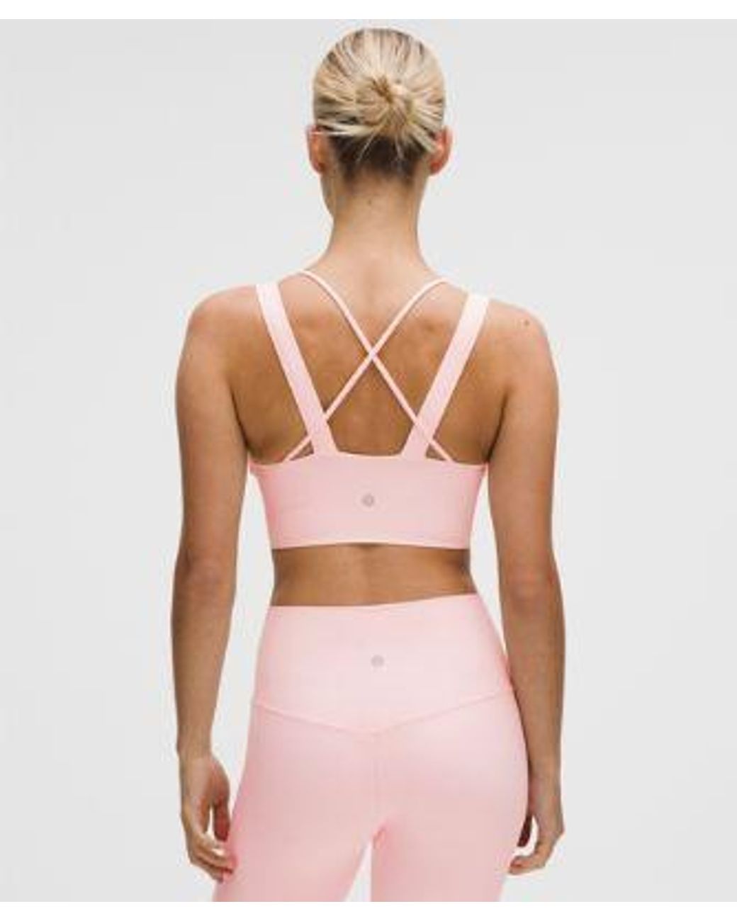 lululemon athletica Pink Like A Cloud Longline Bra