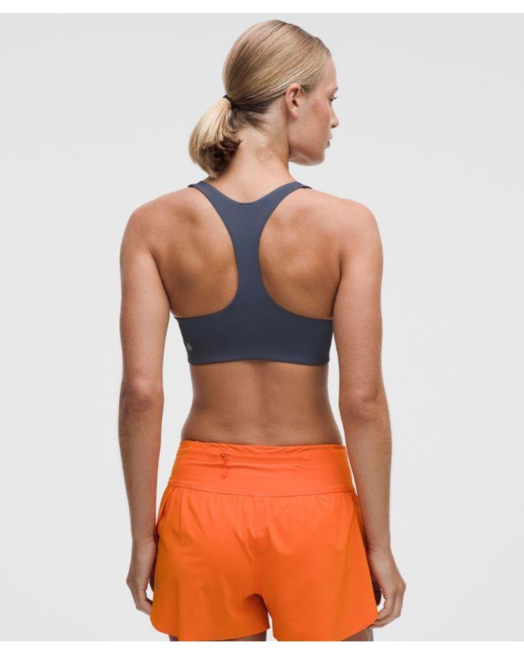 lululemon athletica Blue – All-Time Hero Sports Bra Medium Support, B/C Cup – – Size Large